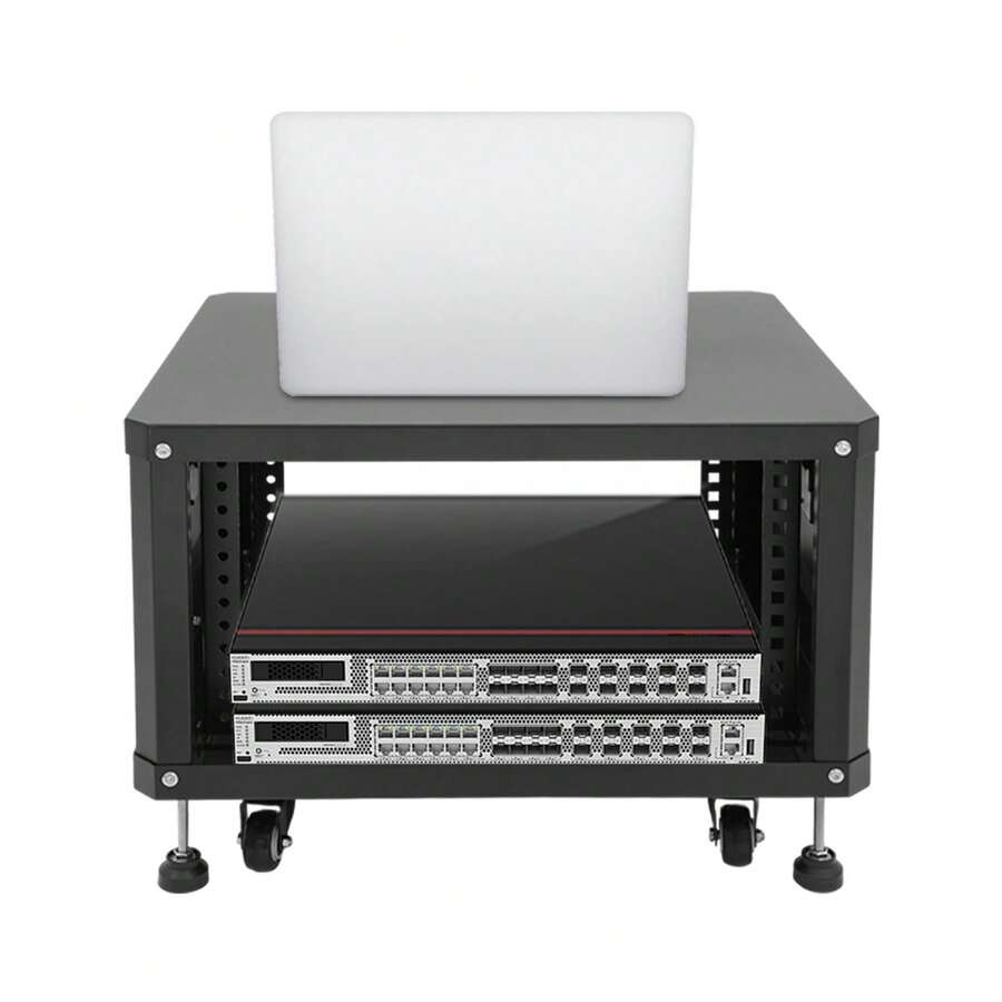 Futchoy Audio Rack, Studio Rack With Wheels, Audio Rack With Wheels - Black - View 1