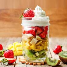SKOCHE Mason Jars 8 Oz 24 Pack Half Pint Canning Jars With Regular Airtight Lids And Bands Small 8oz Glass Jars With Lids Ideal For Fermenting Pickling DIY Decors Fruit Preserves Jam Jelly - Smooth 8 oz - 查看 4