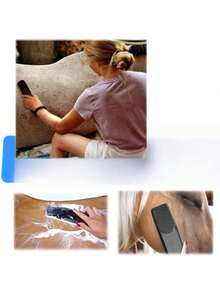 1 件，大号马毛刷，专业马毛刀片多功能马匹按摩美容工具，22.5*5.2*2.5 厘米（黑色/红色/蓝色）