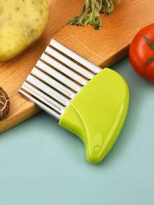 Crinkle Cutter Stainless Steel Potato Carrot Chip Vegetable Crinkle Wavy Chopper Cutter French Fry Slicer