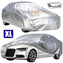 Funda Para Coche, Funda Completa Para Coche, Funda Impermeable Para Coche, ProteccióN Para Todo Tipo De Clima, Funda Para Coche PequeñA, Funda Antipolvo, Funda Para Coche Exterior Impermeable Y A Prueba De Viento, Funda Completa Para Coche Con ProteccióN Uv Y Solar, Funda Para Coche Impermeable Y A Prueba De Polvo Con ProteccióN Solar De Verano, Funda Para Espejo Retrovisor Impermeable Para Exteriores, A Prueba De ArañAzos, A Prueba De Lluvia, A Prueba De Nieve Y Resistente Al Calor, Accesorios Para Coche, Adecuada Para Todo Tipo De Coches (L, XL) - Gris - Ver 3