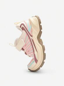 Balabala 儿童女童运动鞋，2025春秋厚底运动鞋，户外防滑 - 花紅色調 - 查看 6