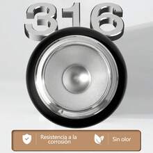 Termos Acero Inooxidable Frio Caliente 48h Botella De Agua - Negro - Ver 2