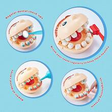 3+ Yrs Kids Dentist Toy Set, Modeling Clay Accessories Set With Plastic Molds, Educational Craft Toy Gift For Boys Girls, Suitable For Winter And New Year