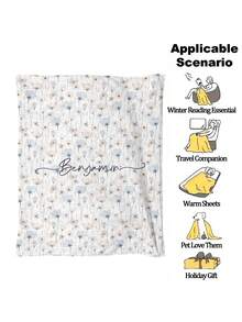 1pc Customized Personal Photo Flannel/Coral Fleece Blanket, Customize Name Logo Blanket, Customize Photo Blanket, Suitable For Wife, Husband, Couples, Father's Day, Mother's Day, Christmas, Halloween, Holiday Blanket, Family Pet Gift, Picture Memorial Blanket, Breathable,Lightweight,Washable,Funny,Cute,Love,Soft,Comfortable,Elegant,Simple,Custom,Personalized,Unique,Ideal Gifts For Him,Ideal Gifts For Her,Him,Her,Boyfriend,Girlfriend,Dad,Mom,Family,Friends,For Anniversaries,For Mother's Day,For Birthdays,For Valentine's Day,For Graduation,For Father's Day,For Weddings,For Housewarming,Sofa,Bed,Car,Tea Room,Bedroom,Bathroom,Living Room,Dining Room,Customized Throws - Multicolor - View 11