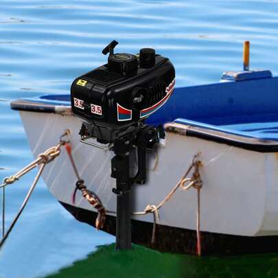 1.45KW Water-Cooled Two-Stroke Outboard Motor Outboard Motor Fishing Boat Engine, Boat Engine Outboard Motor 1100-1200r/Min