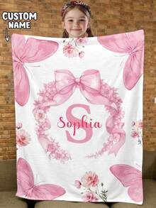 Customized Personalized Memorial Blanket Text Pattern Photo Portrait Design Throw For Adults, Personalized Gift, Thoughtful Gift - Multicolor - View 1