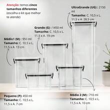 Stackable Airtight Acrylic Containers - Food Storage Organizers - 1 Jar 1450 Ml - Without Adhesive - View 4