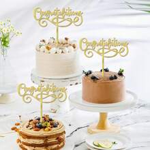 6PCS Acrylic Congratulations Cake Topper, Congrats 2025/Class Of 2025, 2025 Graduation Party Decorations{Inchcolor_nameinch:InchAcrylicGold-6pcsinch} - AkrilikEmas-6 pcs - View 5
