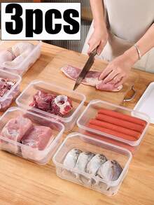 10/6/1pcs Sealed Food Storage Containers, Transparent Plastic Meal Boxes With Lids, Suitable For Refrigerator, Freezer And Food Storage Room, Stackable, For Kitchen And Outdoor Food Storage, Organize Messy Kitchen - Multicolor - View 17