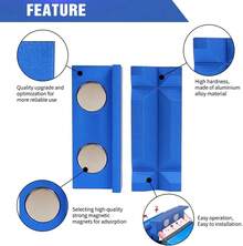 BARTOO 4" Vise Jaws Pads, Strongly Magnetic Vice Soft Jaws,Vise Jaws Covers Protectors For Any Metal Bench Vice, Blue - màu đen - Xem 10
