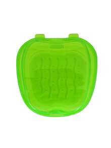 1Pc False Teeth Case Dental Retainer Denture Bath Box Mouth Guard Orthodontic Cleaning Artificial Tooth Holder Oral Hygiene Supplies False Teeth Storage Box With Hanging Net Container - Multicolor - View 16