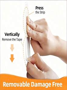 24/4pcs Reusable Removable Double-Sided Adhesive Tape, Damage Free Strong Magic Sticker Strips, Suitable For Fixing Photo Frames, Boards, Curtains, Decorations, Kitchen Utensils, Bathroom Storage, Exhibition Boards, Posters, Temporary Signs, Price Lists, Projection Screens, Calculators, Small Printers, Phone Holders, Car Fragrance, Small Decorations, First Aid Kits, Curtains, Tablecloths, Cushions, Anti-Slip Sofa Pads - one-size - View 7