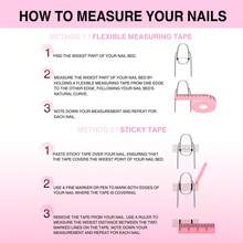 Spiked Heart Duck Tip Press On Nails 10 Pcs, Handmade Black Nails, 3D Hearts, Spikes, Stars, Punk Glam Statement, Valentines Day Nails Summer Easter - 黑色 - 查看 8