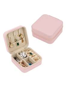 1 Stück Individuell A-Z Blumen Buchstaben Muster Schmuckkasten Ring Aufbewahrungsbox Halskette Aufbewahrungsbox Geschenke für Mädchen Brautjungferngeschenke Muttertagsgeschenk Ideales Geschenk Weißer Schmuckkasten Rosa Schmuckkasten für Ringe, Anhänger, Ohrringe, Halsketten usw. - Geschenkboxen für Mädchen und Frauen, Sonne Reise Coole Rückkehr zur Schule