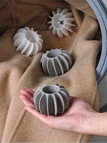 随机宠物毛发去除球，适用于洗衣机，可重复使用烘干球，防止衣物缠结，清洁神奇洗衣球，减少褶皱并节省烘干时间（颜色随机） - 彩色 - 查看 3