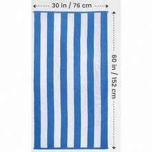 Large Cabana Stripe Beach Towel Variety Pack Of 4 100% Cotton Easy Care Maximum Softness And Absorption (76 X 152 Cm) Bath Sheet - Multi - View 2