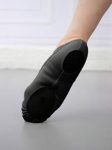 Wuyuan 弹力帆布芭蕾舞鞋/芭蕾舞拖鞋，带内衬——为芭蕾舞、爵士舞、抒情舞、现代舞和瑜伽等专业舞者提供完美支撑和舒适度，提升柔韧性。