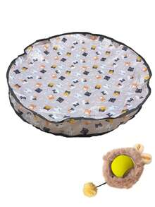 Cat Hunting Toy Set, Electric Cat Ball Toy With Lighting, Chasing & Hunting Pet Toy, USB Rechargeable, Kitten & Pet Supplies