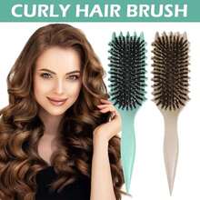 3pcs/2pcs/1pc Curling Iron - Anti-Static, Double Brush Head Area Suitable For Curly/Wavy Hair/Normal Hair Quality, Compatible With Flat Clips, Is The Gift For Women - Suitable For All Hair Types, Curling Iron, Ergonomic Handle, Comfortable Grip,Back To School,Travel Holiday Essentials,Hair Accessories For Women - Multicolor - View 3