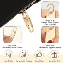 1/12pcs Zipper Clip Theft Deterrent, Dual Opening Zipper Locks Anti Theft, S Shaped Zipper Locks For Backpacks Keep The Zipper Closed For Backpacks Traveling Camping Suitcases - Multicolor - View 5