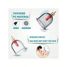 24/18/12/6pcs Professional Cupping Massage Set, With Manual Pump, High-Quality PS Material, Vacuum Suction Cup, Upgraded Thick Sealing Design, Reduce Fat, Better Effect, Relieve Muscle, Ideal Body Massage Set For Home, Yoga, Beauty, Holiday Party, Christmas Gift