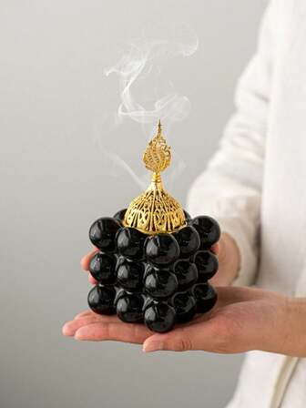 1 quemador de incienso cuadrado de metal dorado, suministros de aromaterapia, adecuado para decoración del hogar, decoración del dormitorio, oficina y estudiantes, almacenamiento, decoración de bodas, decoración del hogar, organizador de joyas, decoraciones de fiesta, el mejor regalo