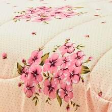 Juego de Edredón 7 Piezas Reversible – ¡2 Diseños en 1 para Renovar tu Habitación BEUTTY HOME - DURAZNO - Ver 2