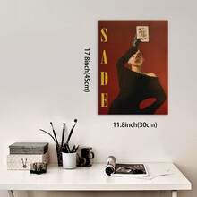 1pc Framed 2D 1pc , Sade "Your Love Is King" Canvas Poster, Wall Art, Decorative Painting For Living Room Bedroom, Unique Gift Idea 2D - Framed(框架) - 查看 5