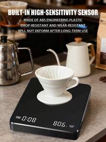 必备烹饪秤，便携轻巧，时尚设计 - 具备去皮/归零校准功能，结构坚固耐用，支持多种单位转换，无需手动计算，并带有定时功能。电池供电（不含电池）。 - 彩色 - 查看 3