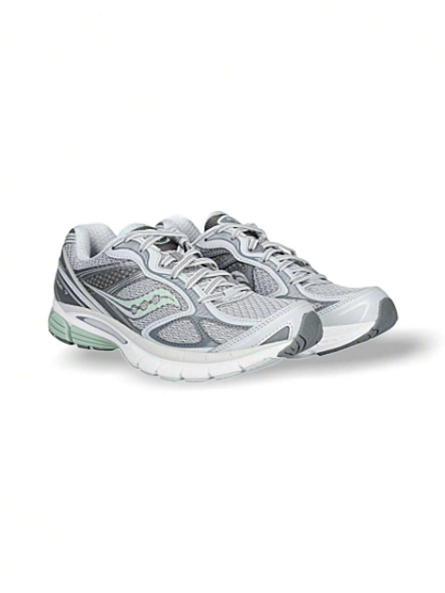 Saucony 女士跑步鞋 透气吸汗速干 弹性好 多功能 户外 学校 灰色 S60936-6 - 灰色 - 查看 1