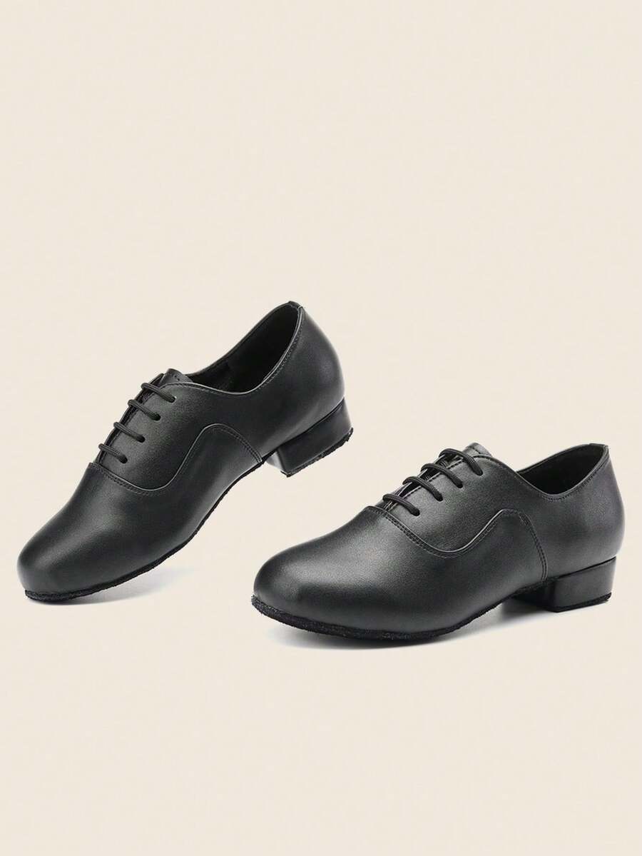 Men's/Boy's Black Latin Dance/Tango/Cha Cha Dance Shoes - Black - View 1