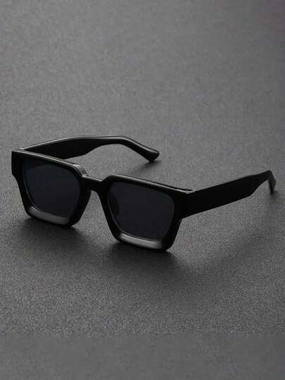 1/2 par de gafas de moda cuadradas con estilo Y2K para hombres, versátiles para uso diario, al aire libre, streetwear, fiestas, festivales y ocasiones casuales