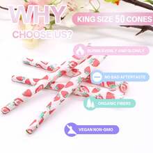 50pcs Assorted Smoking Papers, 4 Flavors To Choose From, Includes 1 Small Funnel + 1 Triple Storage Tube, Diverse Flavors, Fragrant Aroma, Portable And Easy To Use, Great For Travel, Birthday, Valentine's Day - Multicolor - View 4