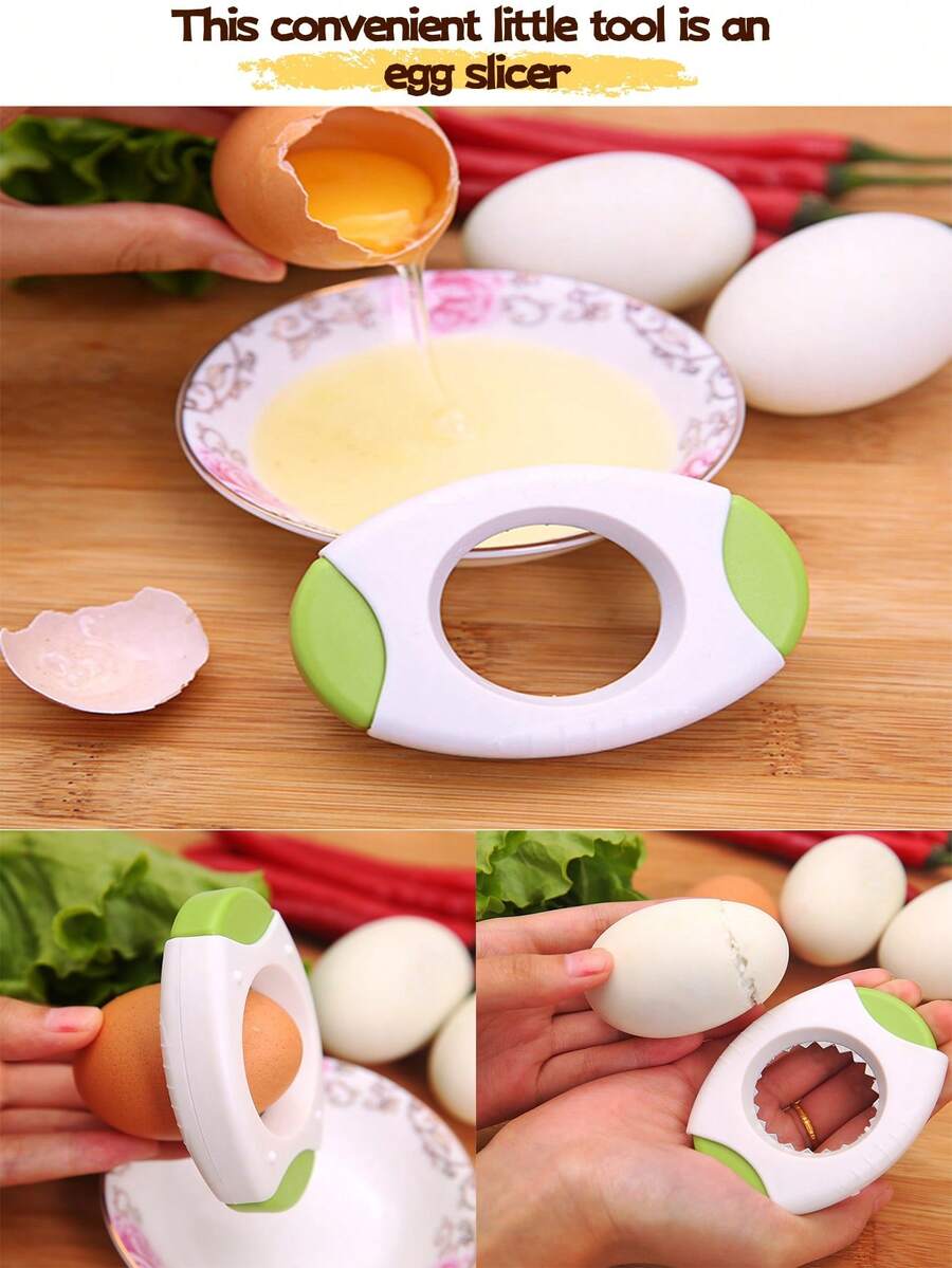 1pcsEgg Slicer, Egg Opener, And Breaking Tool Are Suitable For Home Kitchens, Baking And Cooking, Cake Rooms, Bakeries, And Other Convenient Small Tools