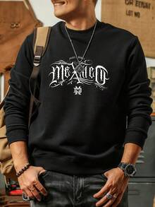 GYM hombre|sudadera para hombre|sudadera para hombre unisex fitness graphic crewneck sweatshirt gothic lettering design fleece lined autumn winter wear gym lover gift regalos para hombre - Negro - Ver 2