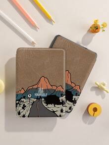 Mountain Peak Pattern Tablet Protective Case, Compatible With IPad 9.7/10.2/10.5/10.9/12.9/Pro 11 (10th Gen), Galaxy Tab S6 Lite 10.4 Inch, Kindle Paperwhite 12th Gen (2024), Kindle 11th Gen (2022), Soft Shock-Proof Protection, Smart Stand/Auto Wake/Sleep Function, Christmas Gift - Multicolor - View 8