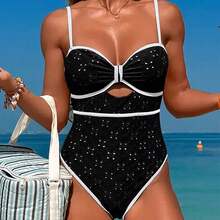 Women's Fashionable One-Piece Swimsuit For Summer Beach Vacation And Water Sports - Multicolor - View 6