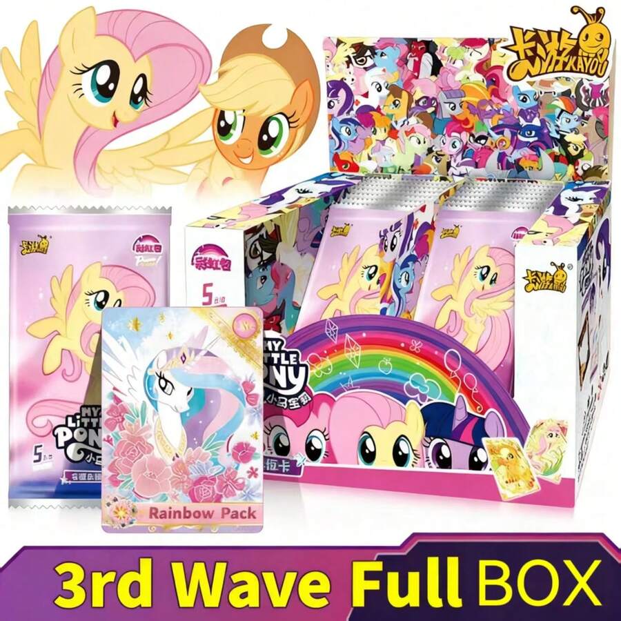Hasbro Card Complete Box Rainbow Pack Wave 2, Wave 3, Wave 4 - KAYOU Exclusive Box - Eternal Friendship Card Collection - Perfect Birthday Gift For Girls' Parties