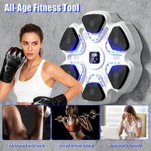 音乐拳击机，带拳击手套的互动拳击训练器，成人壁挂式电子拳击靶，9 种模式和 9 种速度