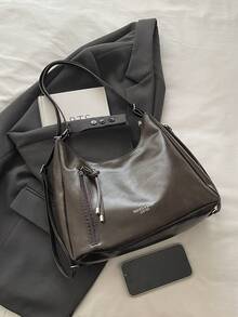 新款韩版小众设计柔软质感腋下手提包，单肩时尚通勤斜挎包，休闲大容量手提包 - 彩色 - 查看 10