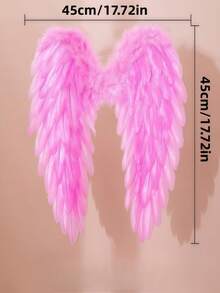 White Angel Feather Wings - Holiday Party Decor, Scene Decoration, Children & Adult Fashion Show Performance Costume, Christmas Headpiece, Valentine's Day Date Accessory, Handmade Party Prop, Cosplay Black Angel Wings Party, Christmas Party Decorations, Costume Stage Supplies, Christmas Party Supplies, Halloween Party Supplies, Wearable Costume Prop, Holiday Costume Prop, Holiday Photo Prop, Suitable For Adults & Children - Nhiều màu - Xem 16