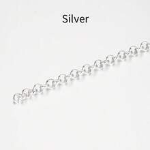 2m Fashion Metal Iron Round Circle O-Shape Chain, Suitable For DIY Necklace, Bracelet, Jewelry Accessories - Chain - View 10