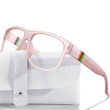 1副时尚变色太阳镜，UV400防护，适合跑步、骑行、钓鱼、露营、徒步等户外活动，配有眼镜盒，男女通用 - 彩色 - 查看 13