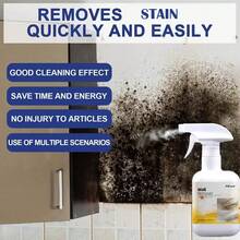 H4Cacle 墙面去污喷雾剂，适用于墙面、马桶、洗手盆、衣柜、洗衣机橡胶圈的清洁和去除，家用清洁剂 - H424 - 查看 5