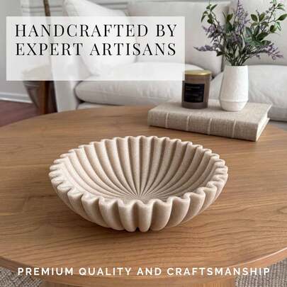 1pc Creative White Minimalist Italian Simplistic Resin Decorative Round Tray, Suitable For Tea Room, Study, Desktop Home Decor, Also For Holding Cosmetics, Jewelry And Miscellaneous, An Excellent Home Decor Tray