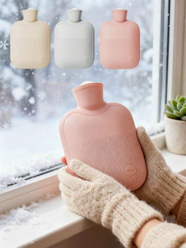 1000ml Botella de agua caliente portátil y reutilizable, Cinturón de agua caliente grande para calentar el cuello, hombros, manos y pies, Regalos para mujeres y hombres