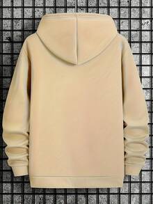 Sudadera con capucha para hombres de moda casual, último modelo 2025 - Negro - Ver 8