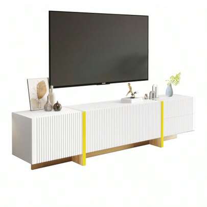 190 Cm TV Cabinet With 3 Doors, 2 Drawers