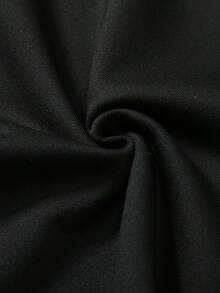 1 件男士抽绳腰宽松阔腿休闲运动裤，秋冬 - 黑色 - 查看 6